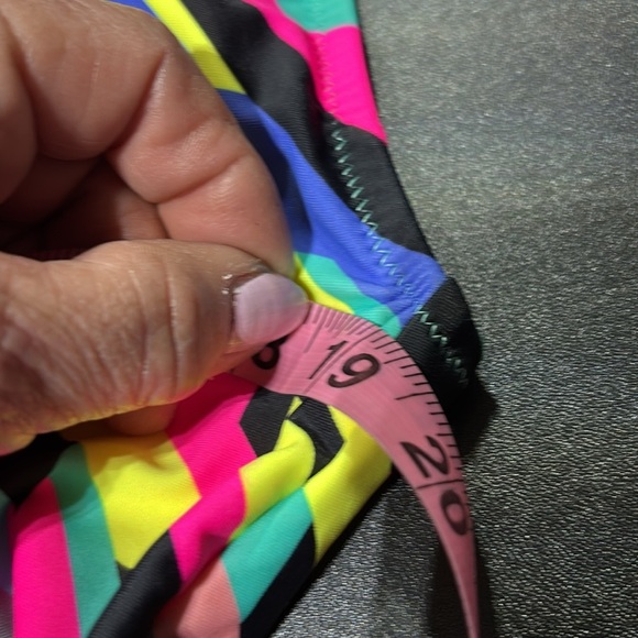 Relleciga Thong cut,adjustable straps,removable pads,geometric pattern, swim - Picture 13 of 13